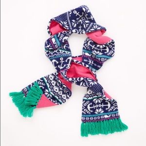 NWOT vineyard vines wool anchor fair isle scarf